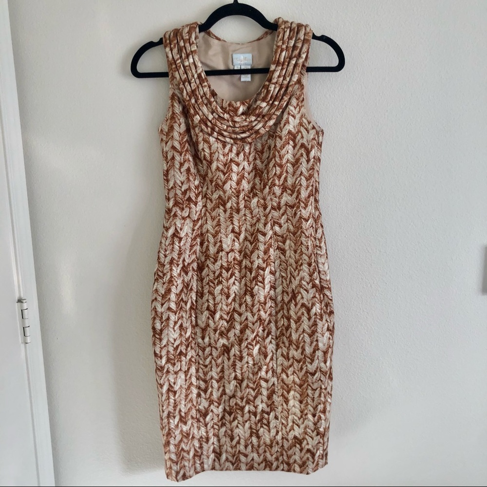 Tracy Reese brown midi dress